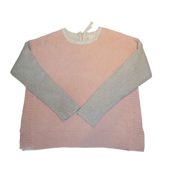 Rachel Zoe Light Pink and Gray Crewneck Knit Sweater Women's Size XL NWT - Picture 8 of 9